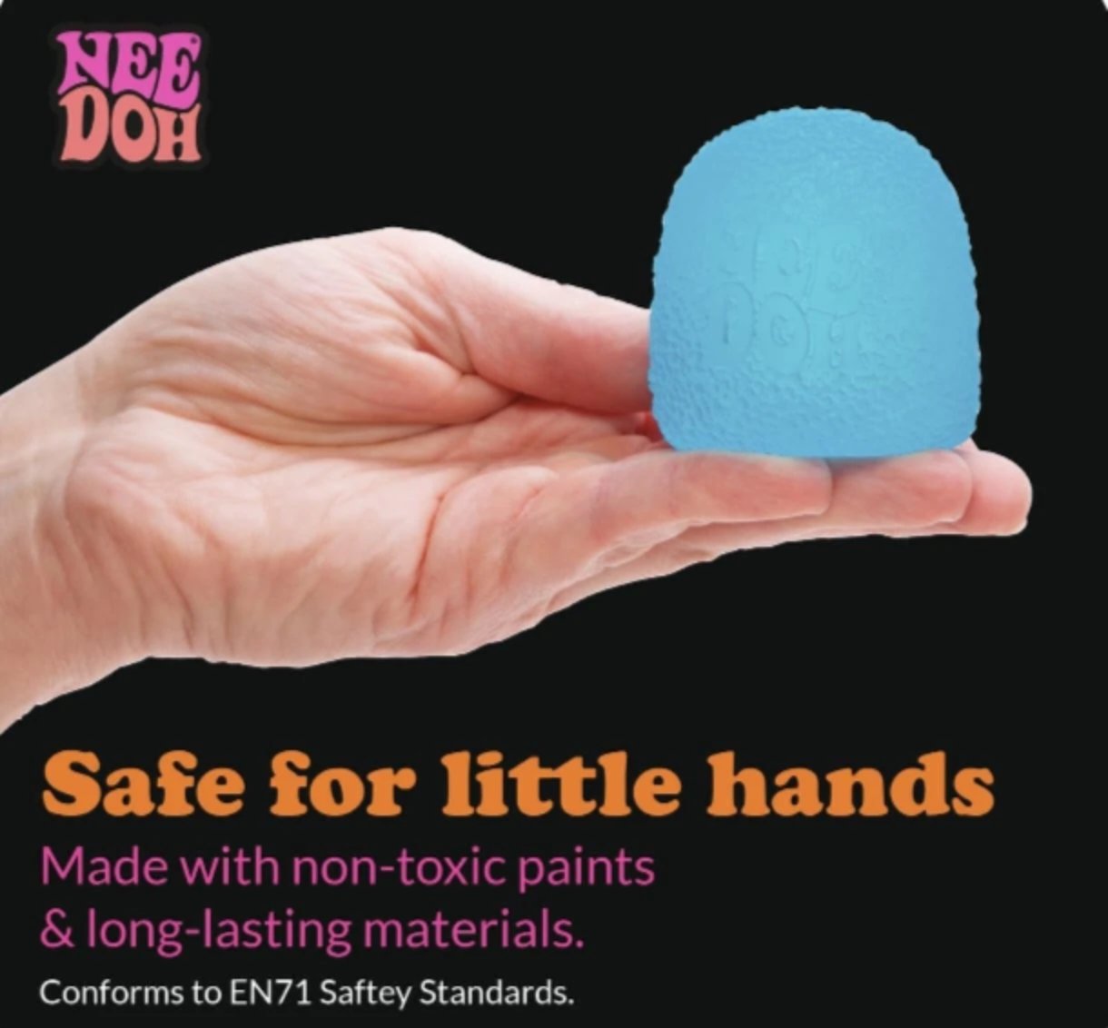 NeeDoh Gumdrop Super Solid Squish Squeeze Toy Purple Ages 3+ MPN 26009HY