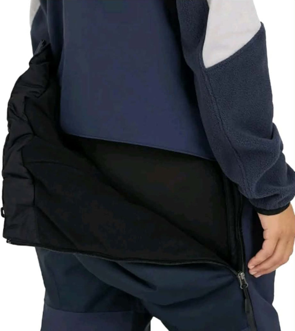 Ski-Doo Women's Navy Snow Bib Pants with Float System Waterproof Insulated XL & L