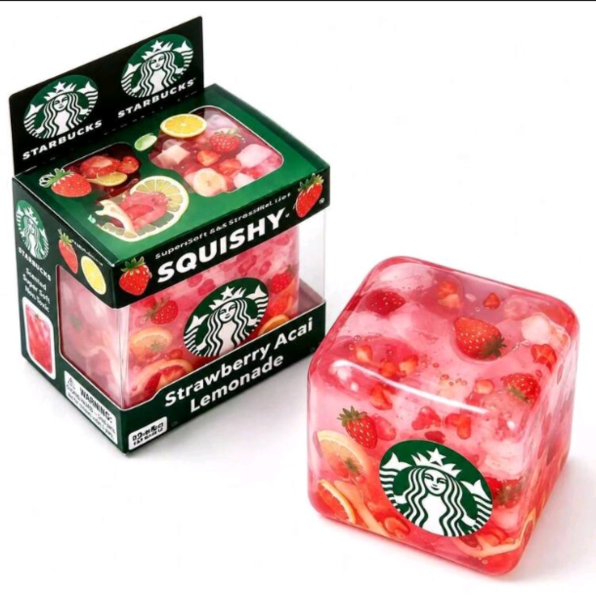 🍓 Fruit Splash Cube Squishy™ | Sensory Fidget Squeeze Toy