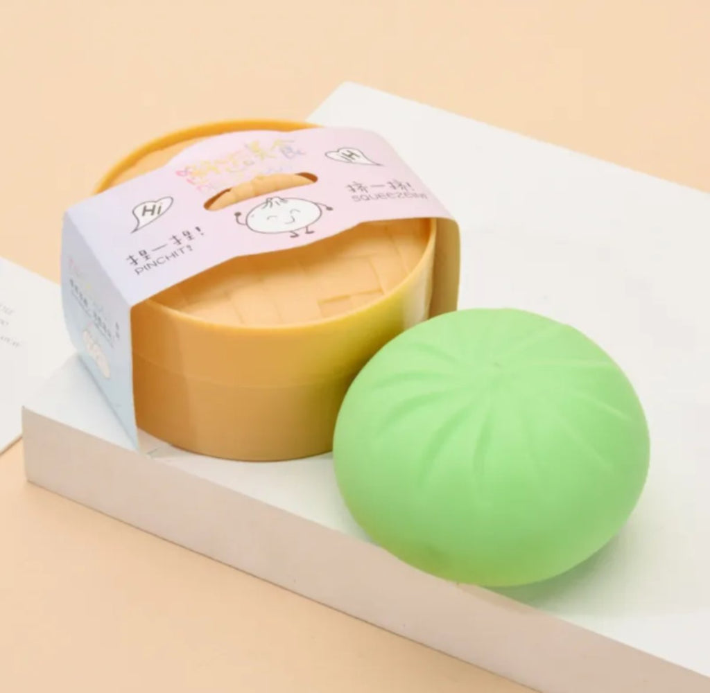 Dumpling Squishy Stress Relief Sensory Toy – Soft Squeeze Fidget Ages 3+