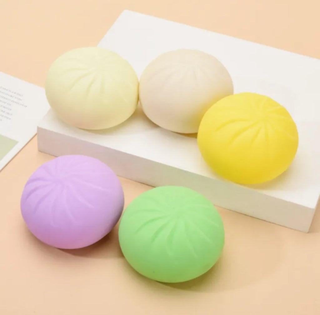 Dumpling Squishy Stress Relief Sensory Toy – Soft Squeeze Fidget Ages 3+