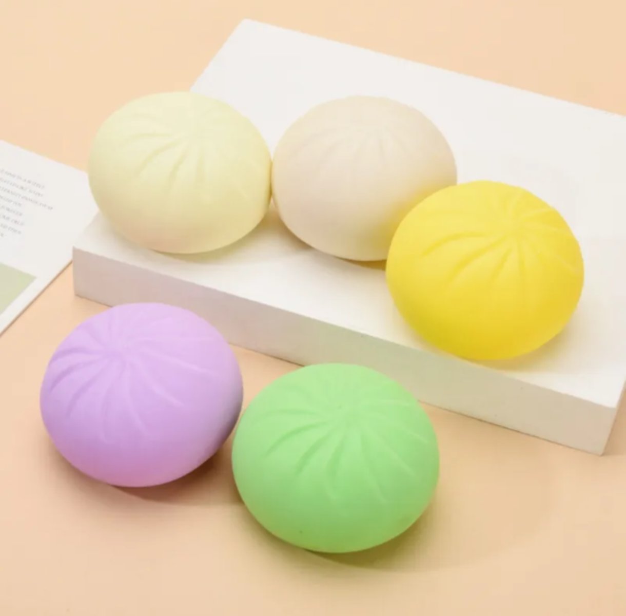 Dumpling Squishy Stress Relief Sensory Toy – Soft Squeeze Fidget Ages 3+