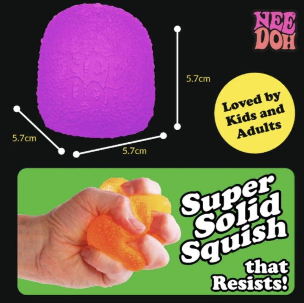 NeeDoh Gumdrop Super Solid Squish Squeeze Toy Purple Ages 3+ MPN 26009HY