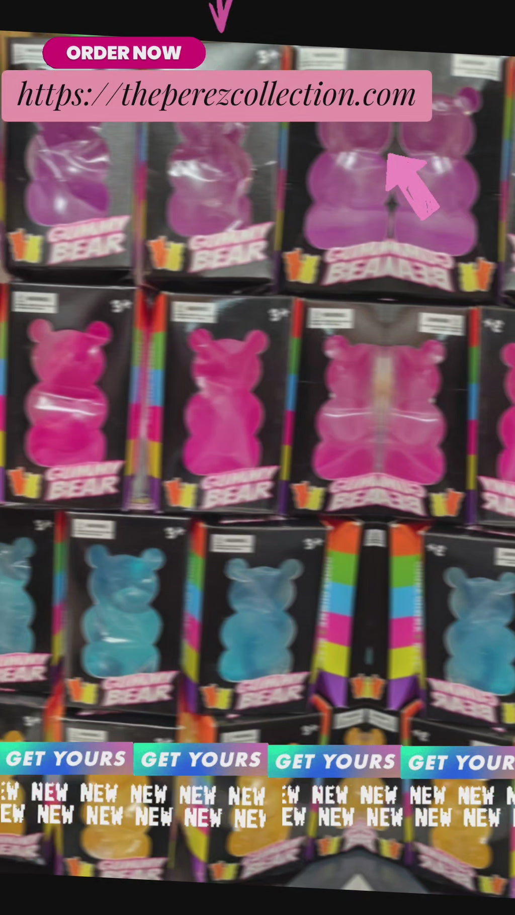 GLOW™ Translucent Ice Cube Gummy Bear Squishy | Sensory Stress Relief Fidget Toy | The Perez Collection