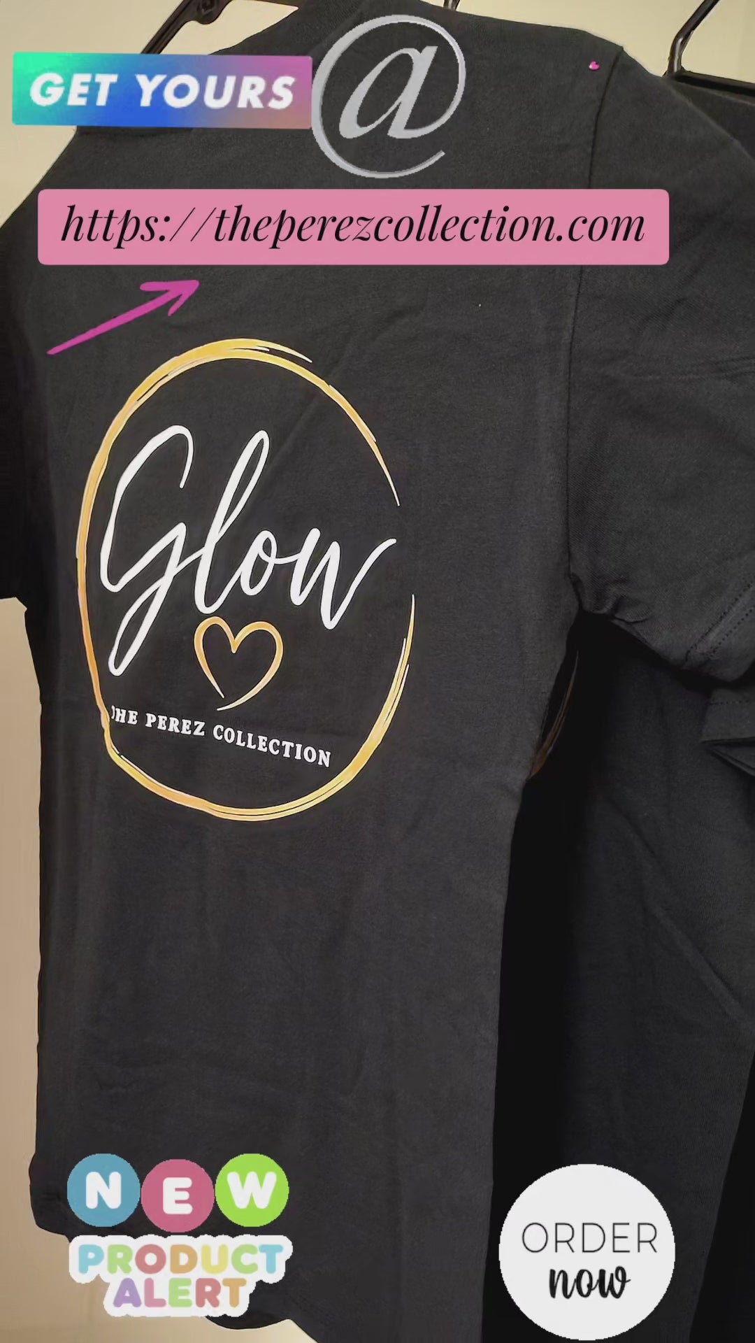 GLOW™ Signature Logo Cotton T-Shirt | The Perez Collection