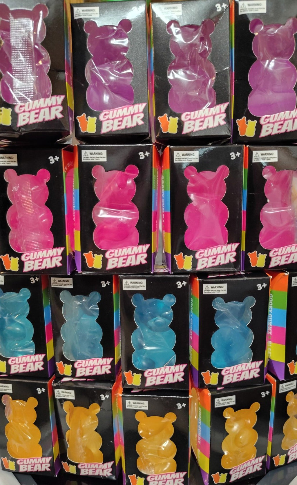 GLOW™ Translucent Ice Cube Gummy Bear Squishy | Sensory Stress Relief Fidget Toy | The Perez Collection